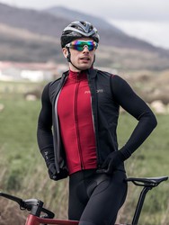 Chaqueta de ciclismo invierno hombre Spiuk anatomic membrana turquesa