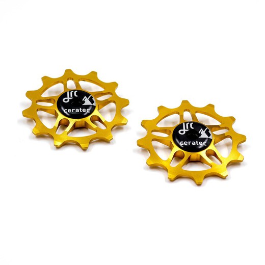 12T Non- Narrow Wide Pulley Wheels for SRAM Force / Red AXS Gold