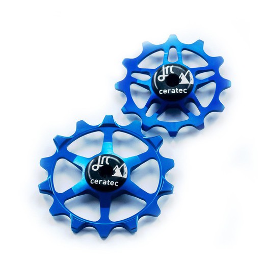 14/12T Ceramic Jockey Wheels for SRAM Eagle Blue