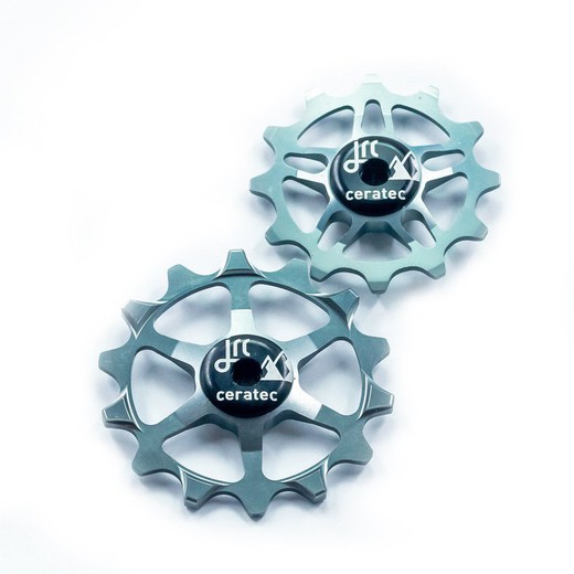 14/12T Ceramic Jockey Wheels for SRAM Eagle Gunmetal
