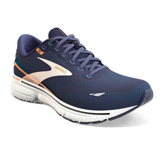 Brooks Ghost 15  Hombre Peacoat/Blue/Orange Pop