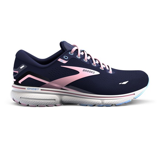 Brooks Ghost 15 Mujer Peacoat/Pink/Open Air