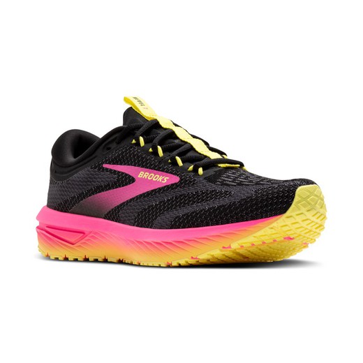 Brooks Revel 7 Black/Pink/Lemon Tonic