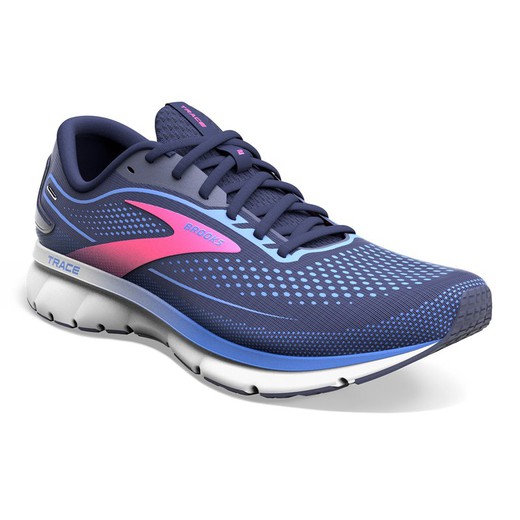 Brooks Trace 2 Mujer Peacoat/Blue/Pink