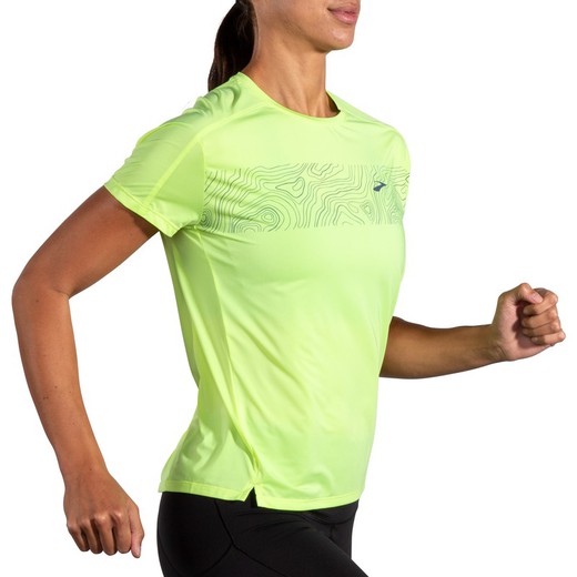 BROOKS WOMEN SPRINT FREE SHORT SLEEVE 2.1