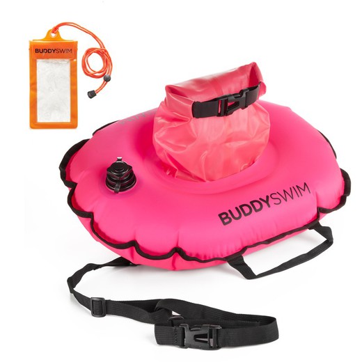 BUDDYSWIM Boya Natación Aguas Abiertas HYDRASTATION (Donut) Rosa