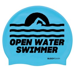 Buddyswim Gorro de natación Silicone Swim Cap OWS Blue