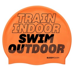 Buddyswim Gorro de natación Silicone Swim Cap TSO Orange