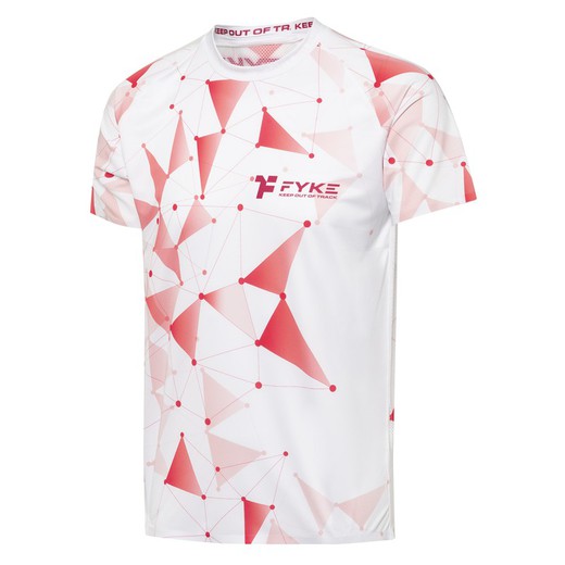 FYKE Camiseta Boost  white-Triangles