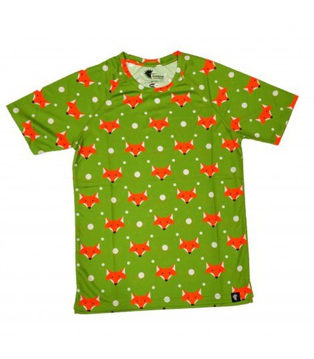 HOOPOE Camiseta Manga Corta hombre Fox Green