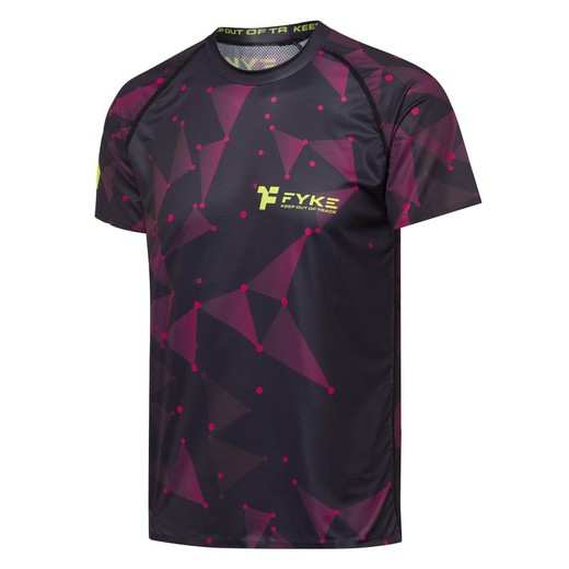 FYKE Camiseta Running  Petrol - Triangles