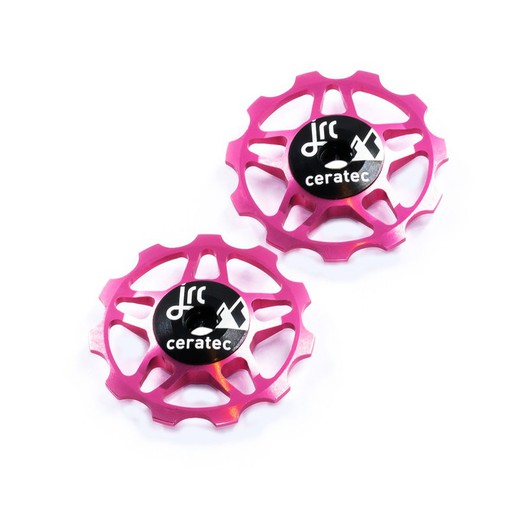Ceramic Jockey Wheels 11t Pink
