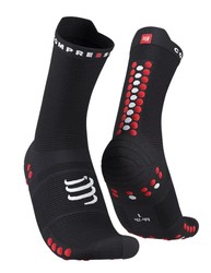 Compressport Pro Racing Socks v4.0 Run Quarrter Black Red