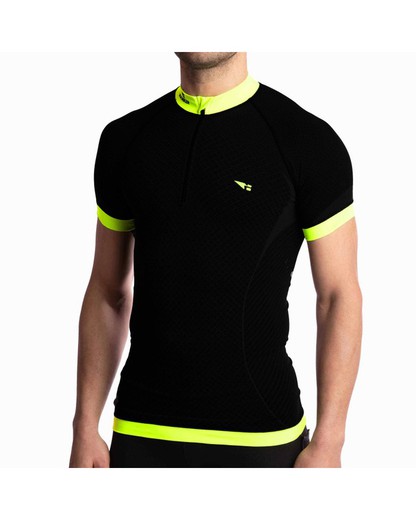 HANKER Maillot Negro Fluor