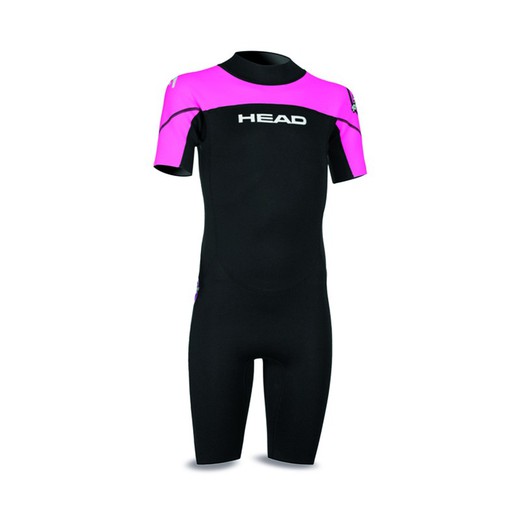 HEAD NEOPRENO INFANTIL UNISEX SEA RANGER JUNIOR. COLOR NEGRO ROSA