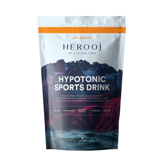 HEROOJ Hypotonic Sports Drink - Epic Orange - 1kg