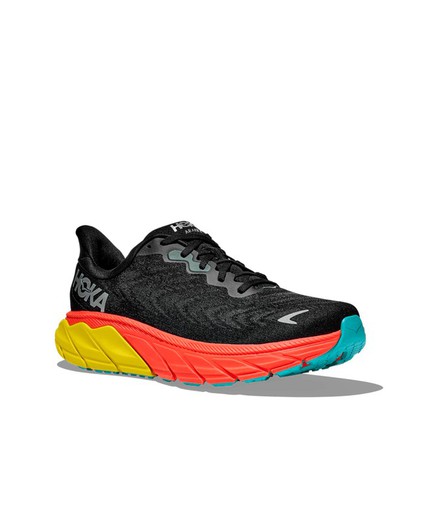 Hoka ARAHI 6  Hombre BLACK/FLAME