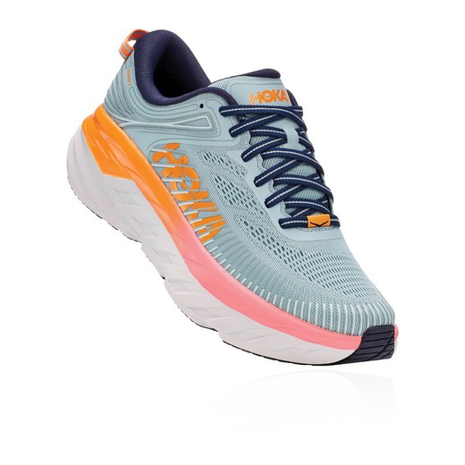 HOKA BONDI 7 MUJER BLUE/BLACK IRIS