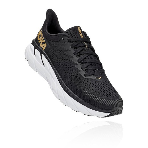 HOKA CLIFTON 7 MUJER BLACK/BRONZE