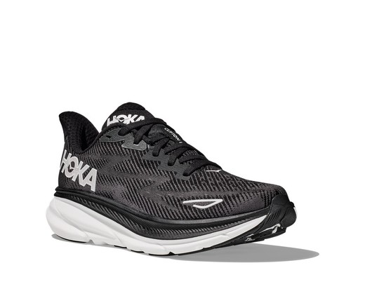 Hoka CLIFTON 9  Hombre BLACK/WHITE