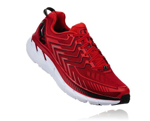 hoka man CLIFTON 4 HAUTE RED / HIGH RISK RED