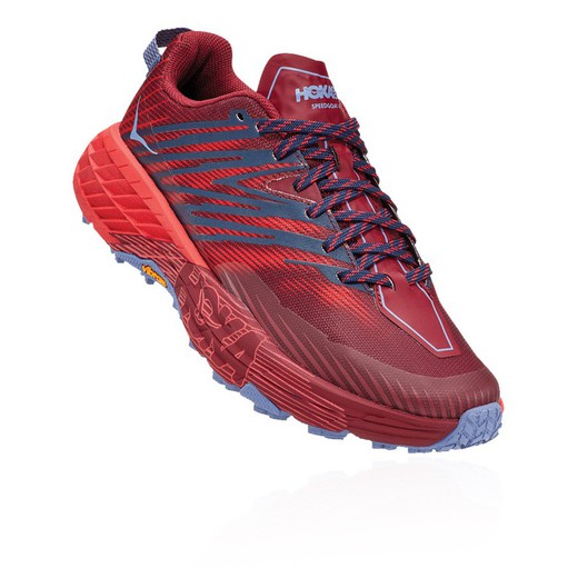 HOKA SPEEDGOAT 4 W CORDOVAN/ RED