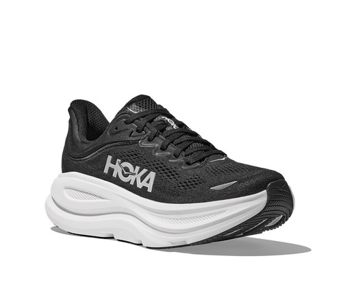 Hoka_ Bondi 9 Hombre Ancho WIDE BLACK/WHITE