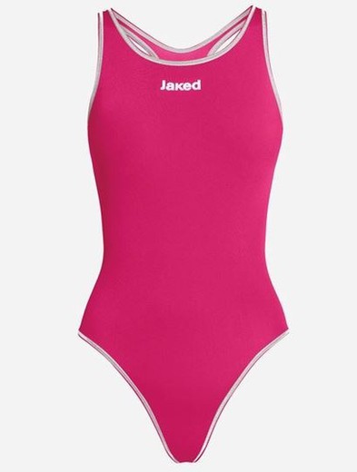 JAKED BAÑADOR MUJER MILANO FUCSIA BLANCO