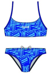 JAKED BIKINI TWO PIECES ZEBRA BLUE SKY