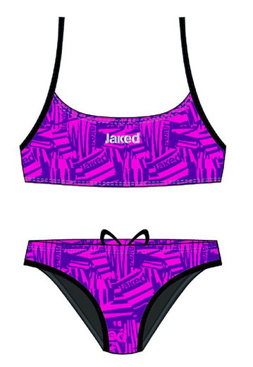 JAKED BIKINI TWO PIECES ZEBRA VIOLETA ROSA