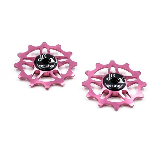 JRC 12T Ceramic Jockey Wheels for SRAM Force / Red AXS Pink