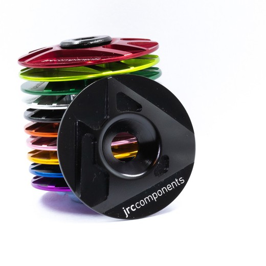 JRC Ahead Stem Top Cap | Aluminium | JRC Logo Black