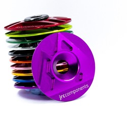 JRC Ahead Stem Top Cap | Aluminium | JRC Logo Purple