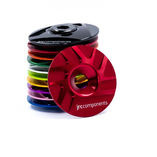 JRC Ahead Stem Top Cap | Aluminium | Pathway Design Red