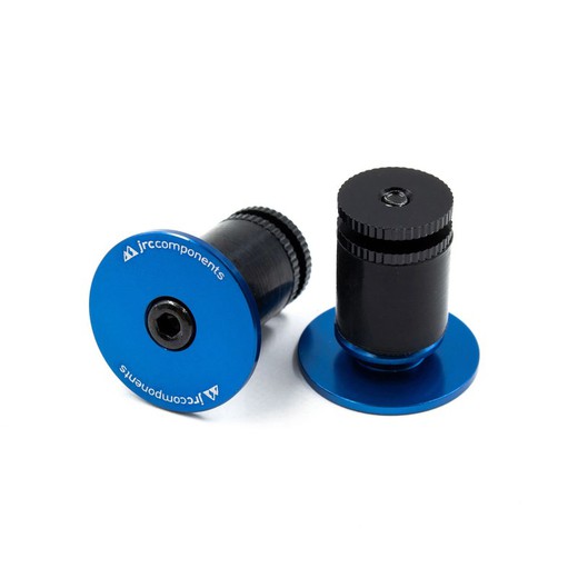 JRC Alloy Handlebar End Plugs |  Blue