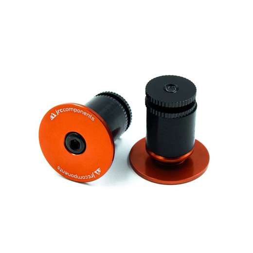 JRC Alloy Handlebar End Plugs |  Orange