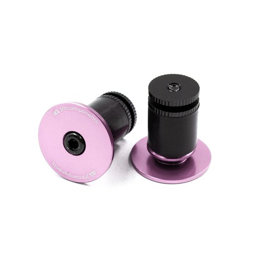 JRC Alloy Handlebar End Plugs |  Pink