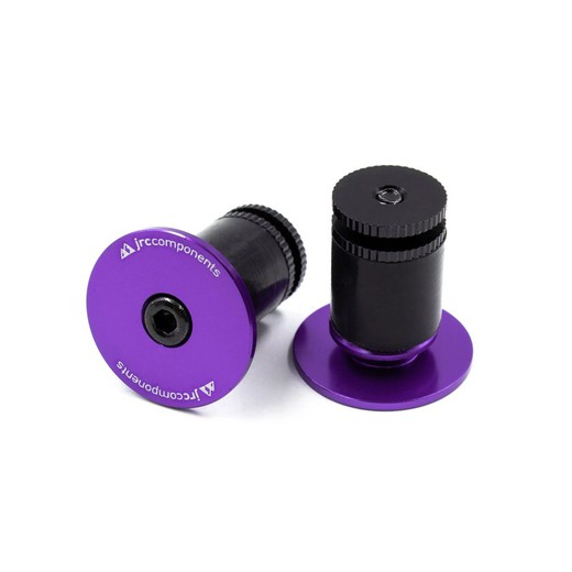 JRC Alloy Handlebar End Plugs |  Purple