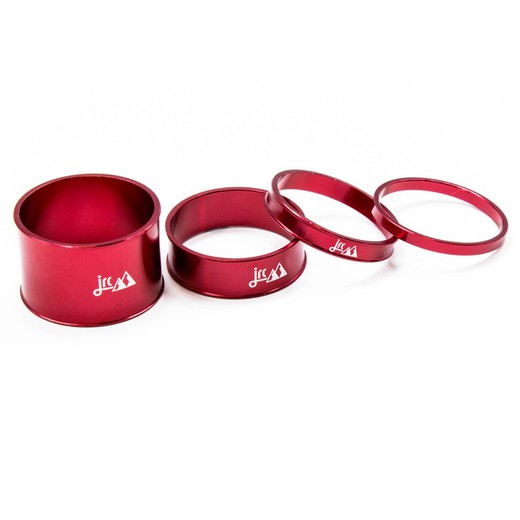 JRC Machined Anodised Headset Spacers Red