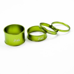 Machined Anodised Headset Spacers Acid/Green