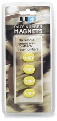 MAGNETIC RACE NUMBER HOLDERS YELLOW/ IMANES PORTA-DORSAL AMARILLO