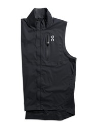 On Running Chaleco Vest Weather Hombre Negro — Tri For Fun