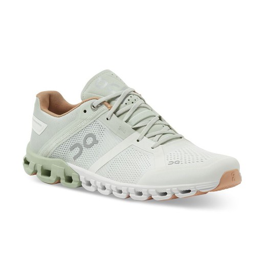 On Running CLOUDFLOW Mujer. Color: Aloe |White