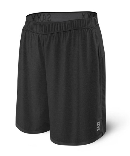 PILOT 2N1 SHORTS BLACK HEATHER S