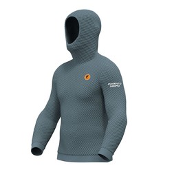 Pimiento Negro Sudadera con capucha color ÍNDIGO