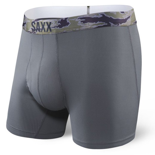 QUEST BOXER BRIEF FLY DARK CHARCOAL