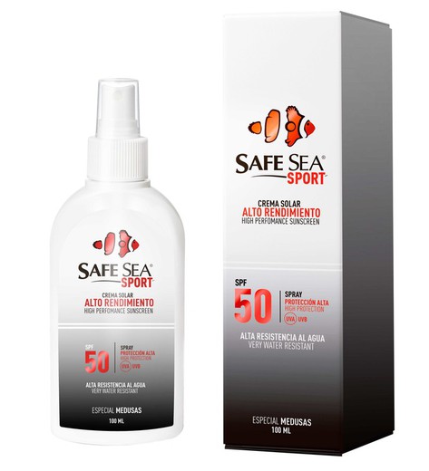 SAFE SEA 100ML SPRAY ANTIMEDUSAS PROTECCION SOLAR 50