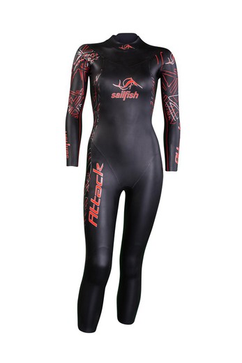 sailfish neopreno mujer Attack 7 negro