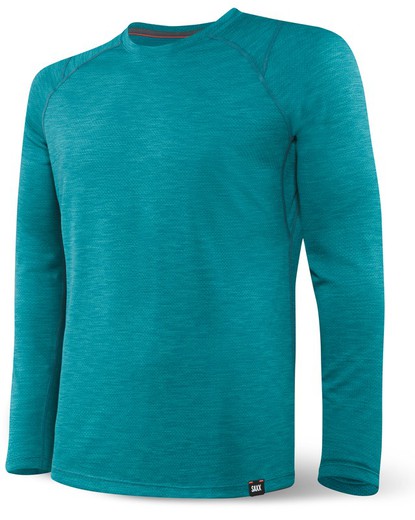 SAXX AERATOR LS TEE OCEAN HEATHER