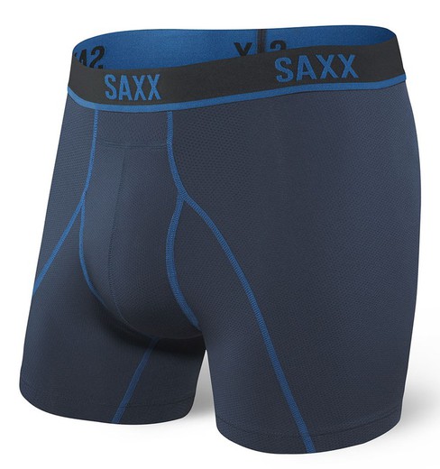 SAXX KINETIC HD BOXER BRIEF NAVY/CITY BLUE